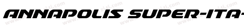 Annapolis Super-Ita字体转换